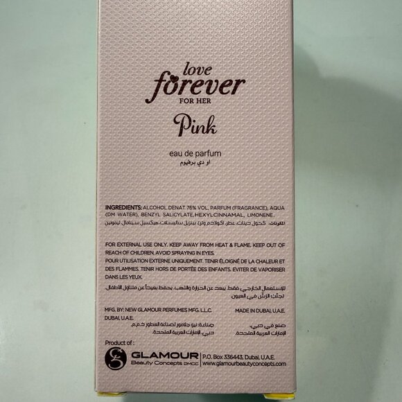 Love Forever for Her Pink by Fascino EDP Women 80ml 2.71 fl oz - Picture 5 of 6